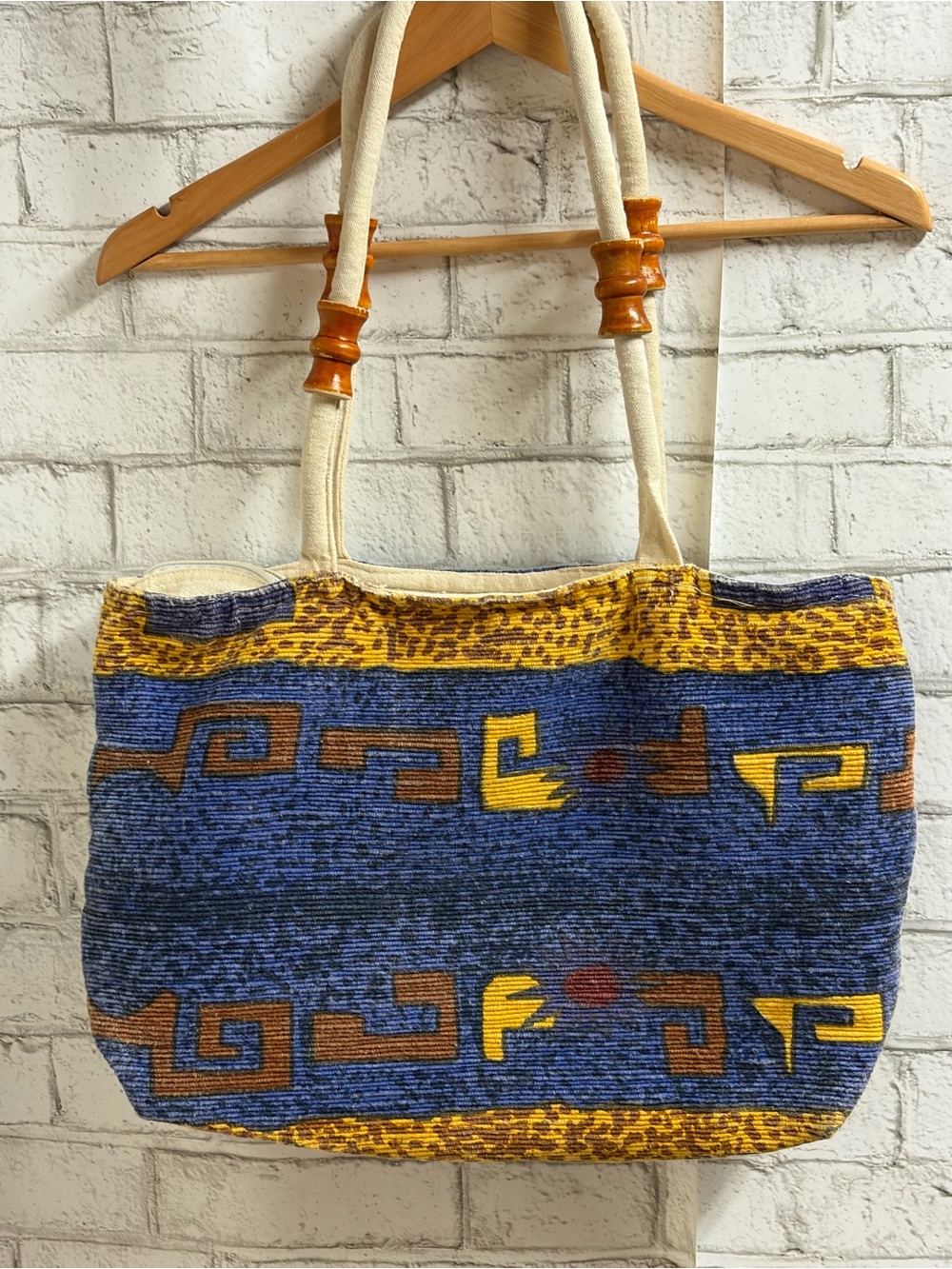 Vintage Southwestern Tribal Tapestry Tote Bag by East West Clothing Co